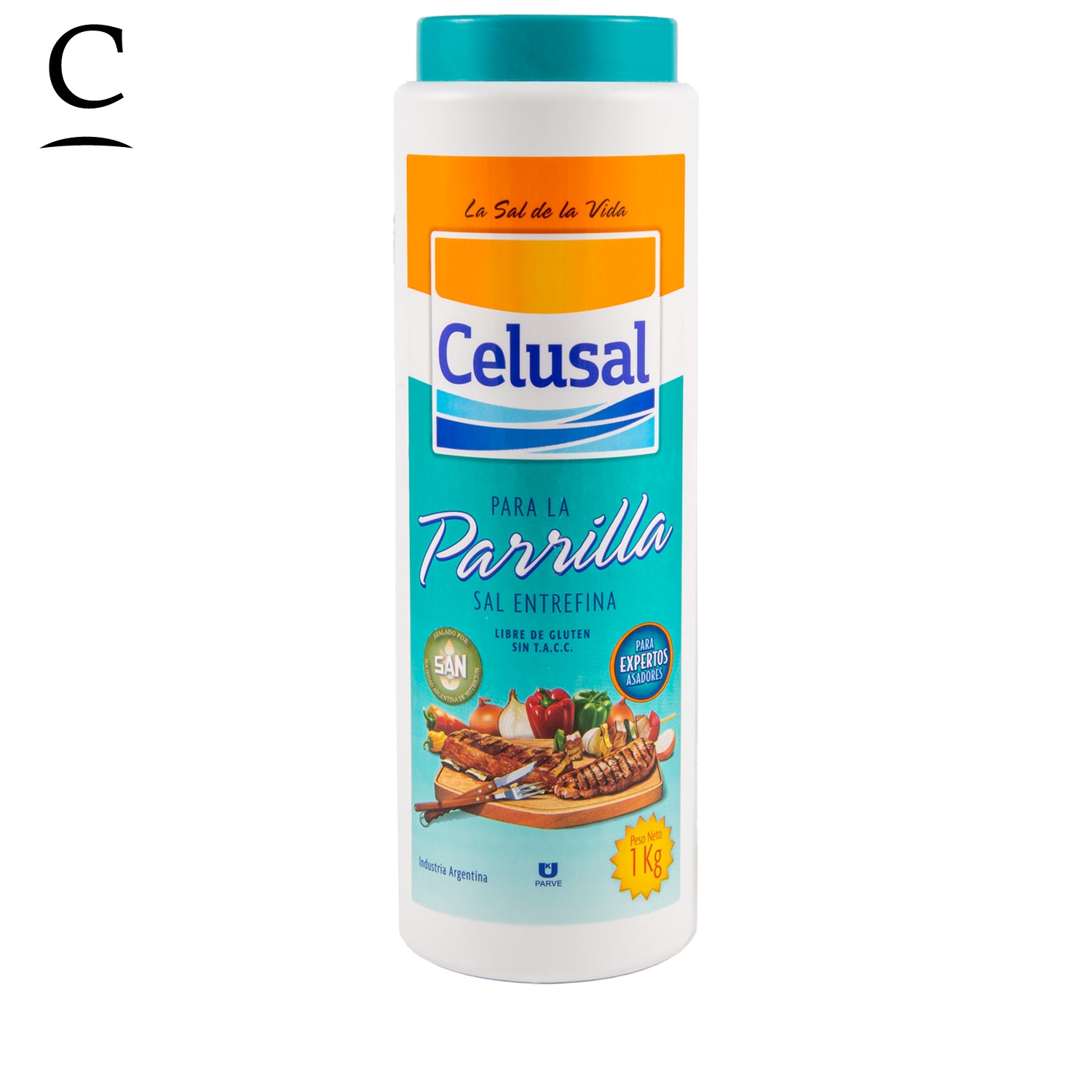 Celusal Semi-coarse Salt ideal for BBQ - Sal Parrillera en Salero x 1kg