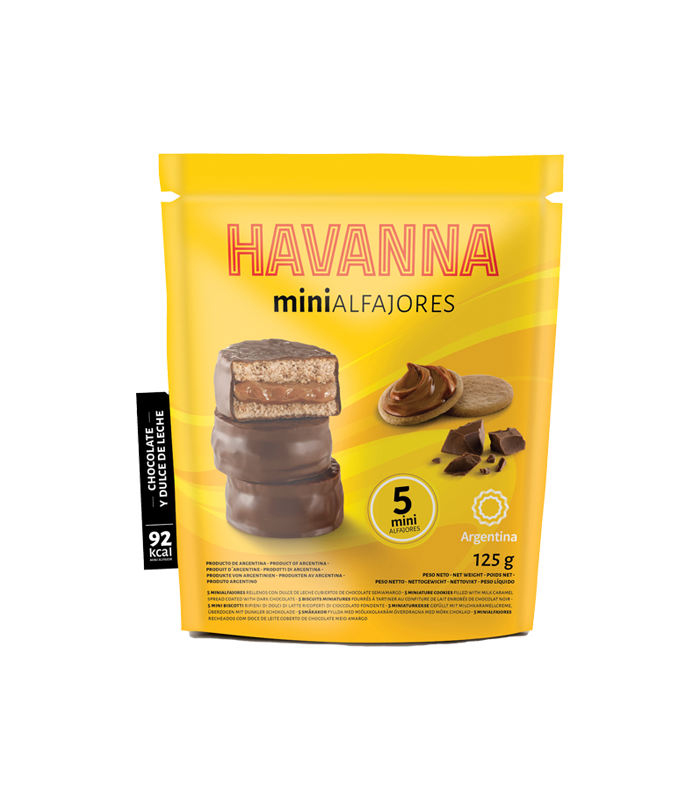 Havanna Alfajores Mini Chocolate 5u x 25g Doypack NEW