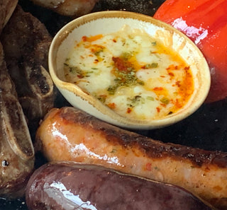 Provoleta estilo Argentina - Provolone Cheese Seasoned with tray x 200g