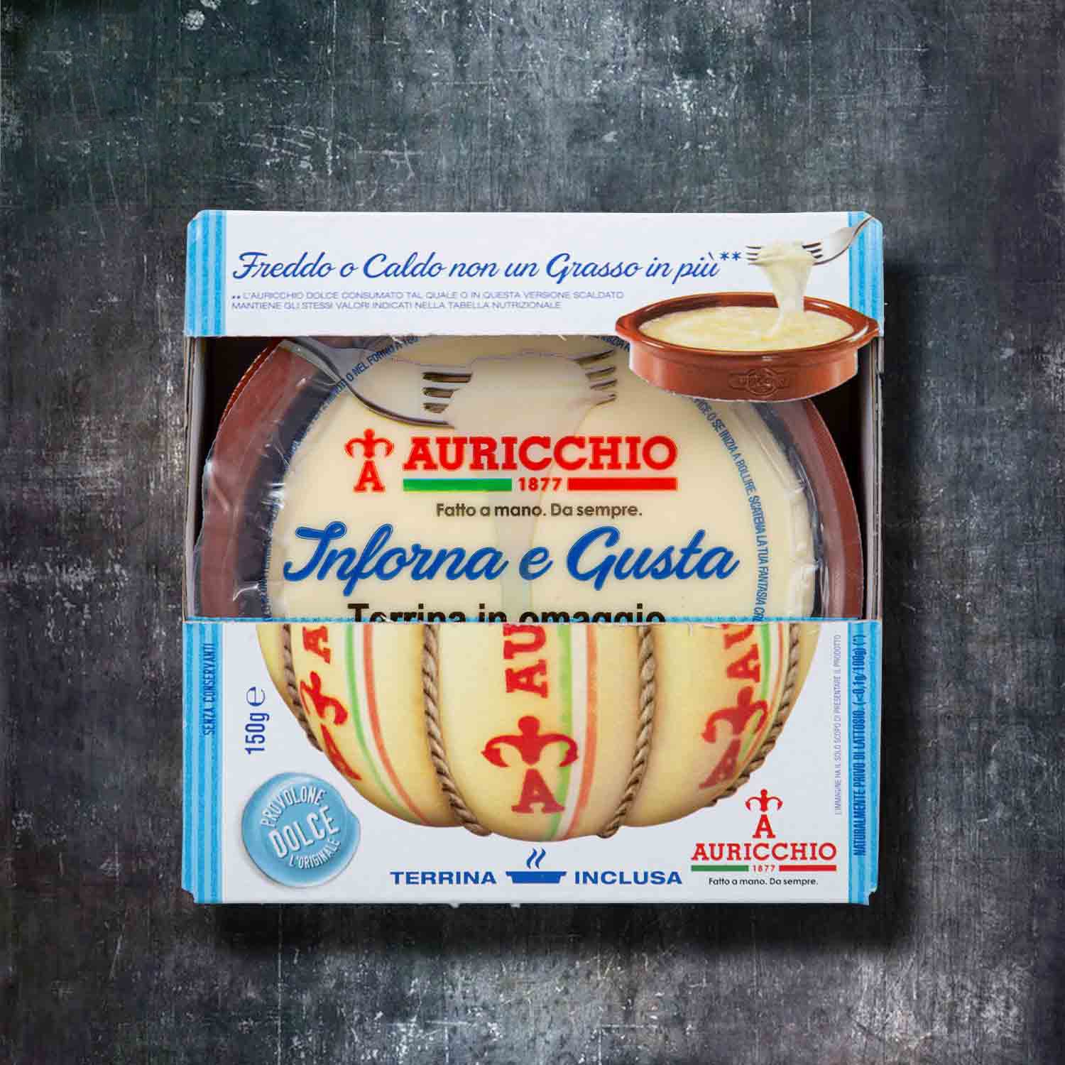 Auricchio Provolone Inforna e Gusta – Provoleta estilo Argentina for BBQ x 150g