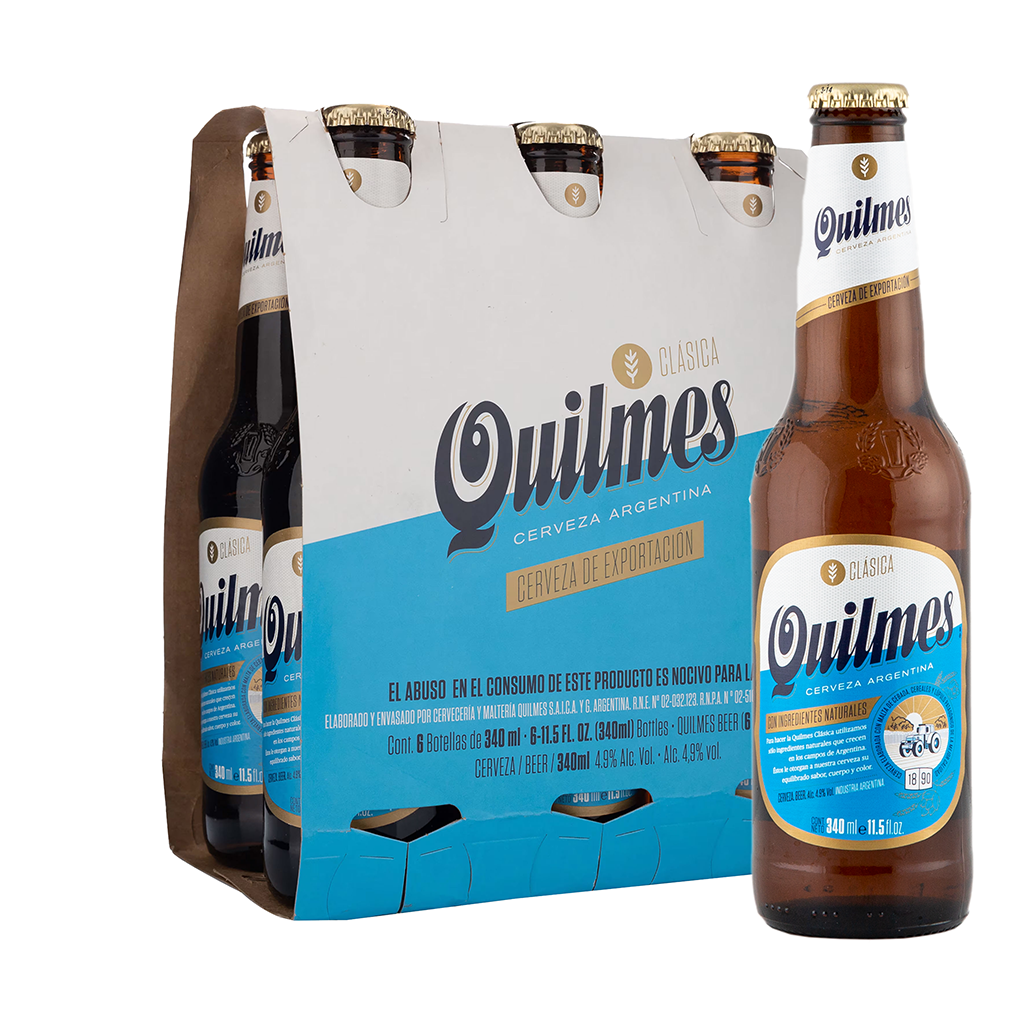 Quilmes - 6 x 340ml - Argentinian Beer