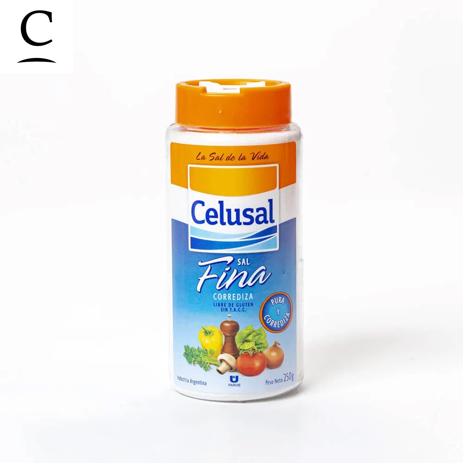 Celusal Fine Table Salt Shaker 250g, Sal Fine en Salero