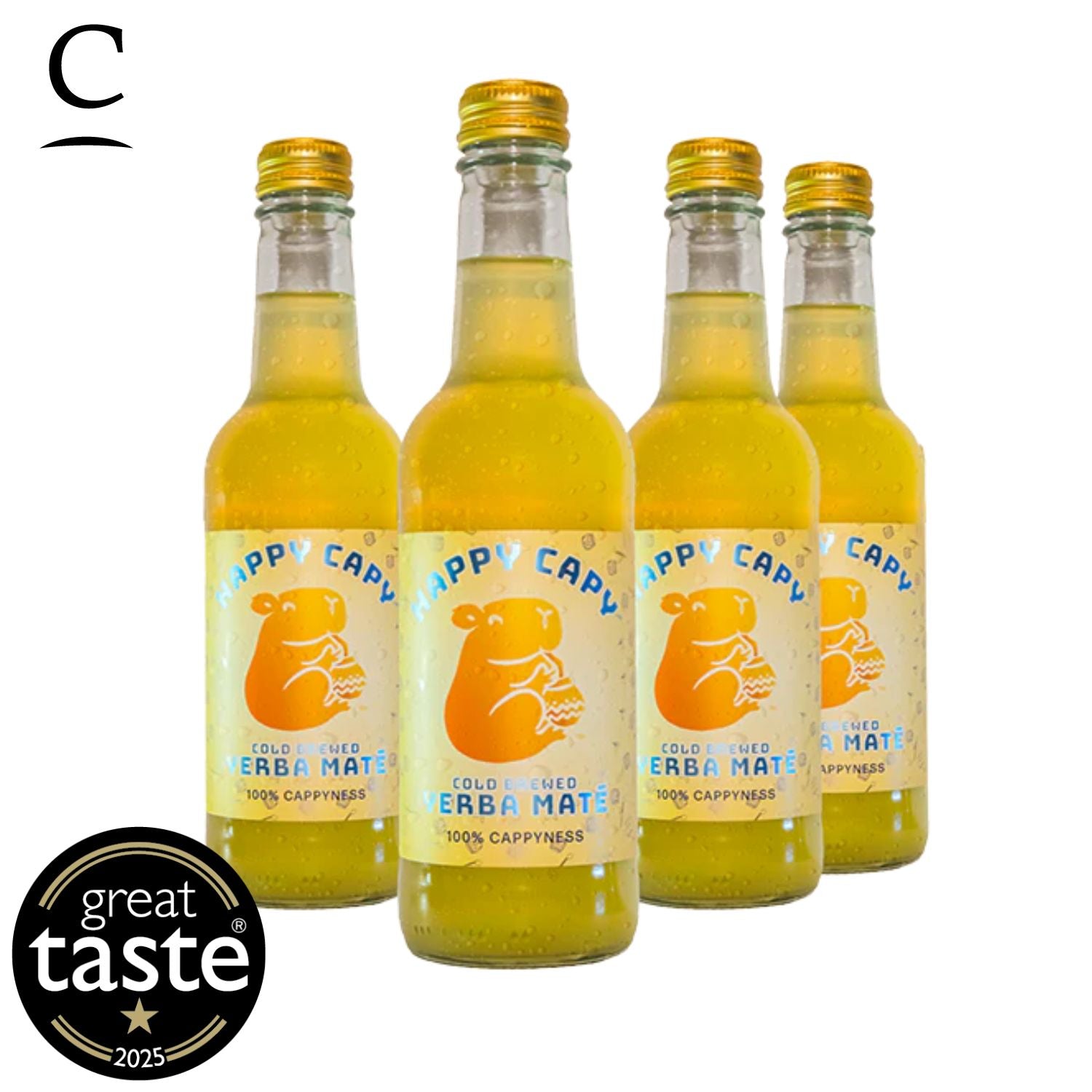 Yerba Mate Cold Brewed drink - Happy Capy 4 x 330ml | Award Winning