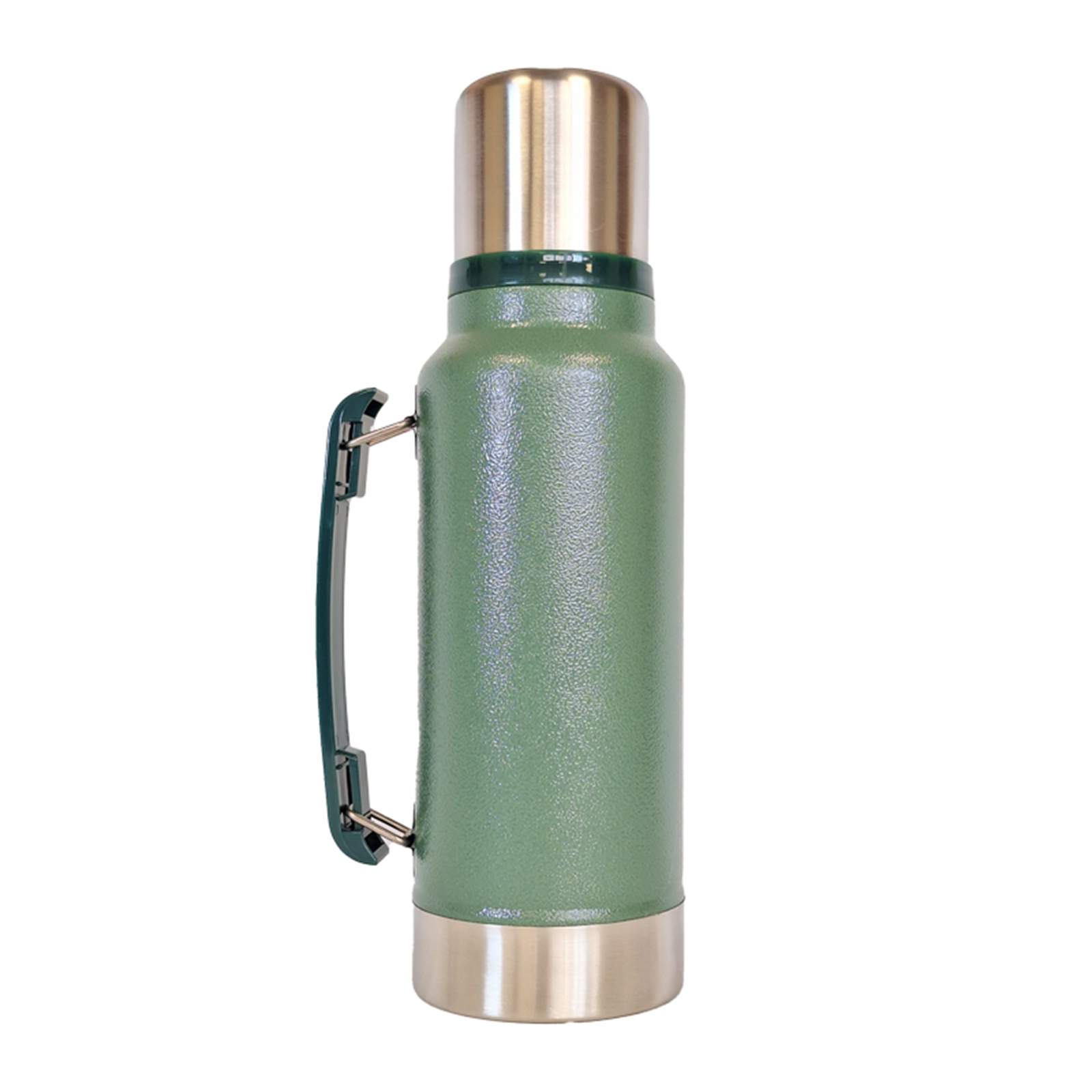 Vacuum Insulated Thermo Flask Stainless Steel in GREEN - Acero Inox x 1lt