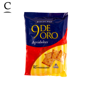 9 de Oro Bizcochos Agridulces - Sweet & Savoury Biscuits x 200g