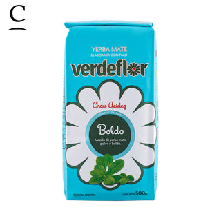 Verdeflor Yerba Mate with Stems Boldo x 500g