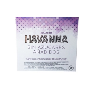 Havanna Alfajores Sin Azucar Anadidos - No Added Sugars 4u - 280g