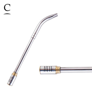 Artisan Stainless Steel Filtering Straw Curved Cilindrical