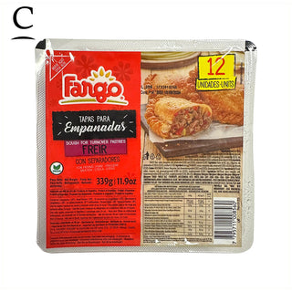 Fargo Empanada disc Frying Medium 12 units - 12cm - 339g