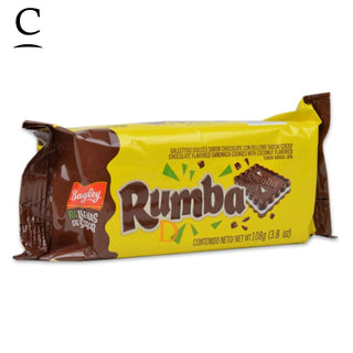 Bagley Galletitas Rumba, Argentine crispy wavy biscuits with smooth coconut cream filling