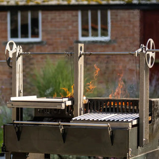 Grande Gunmetal Grill / BBQ (With Cover) - Argentine Style Grill (Parrilla Argentina)