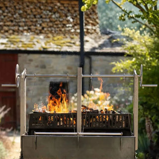 Grande Gunmetal Grill / BBQ (With Cover) - Argentine Style Grill (Parrilla Argentina)