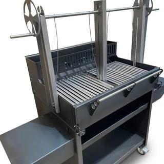 Grande Gunmetal Woodstore Stand