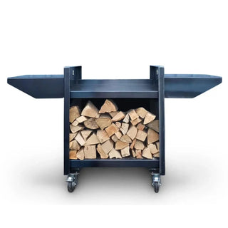 Asado Gunmetal Woodstore Stand