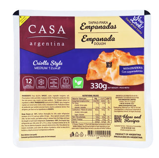 Casa Argentina Empanada disc Criolla Style - Medium - 12cm pack of 12u