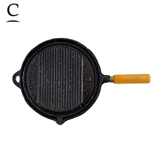 Iron Griddle - Enamelled finished N2 Rounded